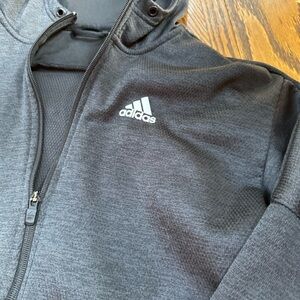 Adidas Black Zip-Up Hoodie